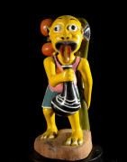 Sculpture Shetani Homme Jaune - George Lilanga - Makonde