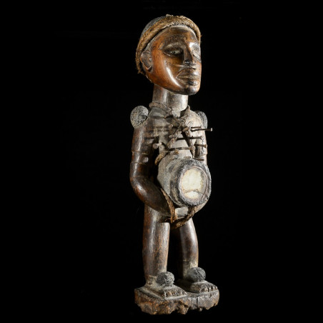 Fetiche Nkisi Nkonde Janiforme - Yombe - RDC Zaire - Nkisi Nkonde