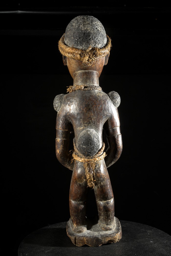 Fetiche Nkisi Nkonde Janiforme - Yombe - RDC Zaire - Nkisi Nkonde