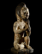 Statuette rituelle feminine - Punu / Pounou Lumbu - Gabon