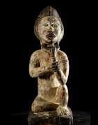 Statuette rituelle feminine - Punu / Pounou Lumbu - Gabon