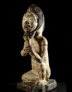 Statuette rituelle feminine - Punu / Pounou Lumbu - Gabon
