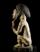 Statuette rituelle feminine - Punu / Pounou Lumbu - Gabon