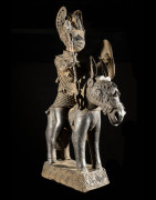 Oba et son cheval - Nigeria - BIni Edo - Bronze cire perdue