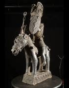 Oba et son cheval - Nigeria - BIni Edo - Bronze cire perdue