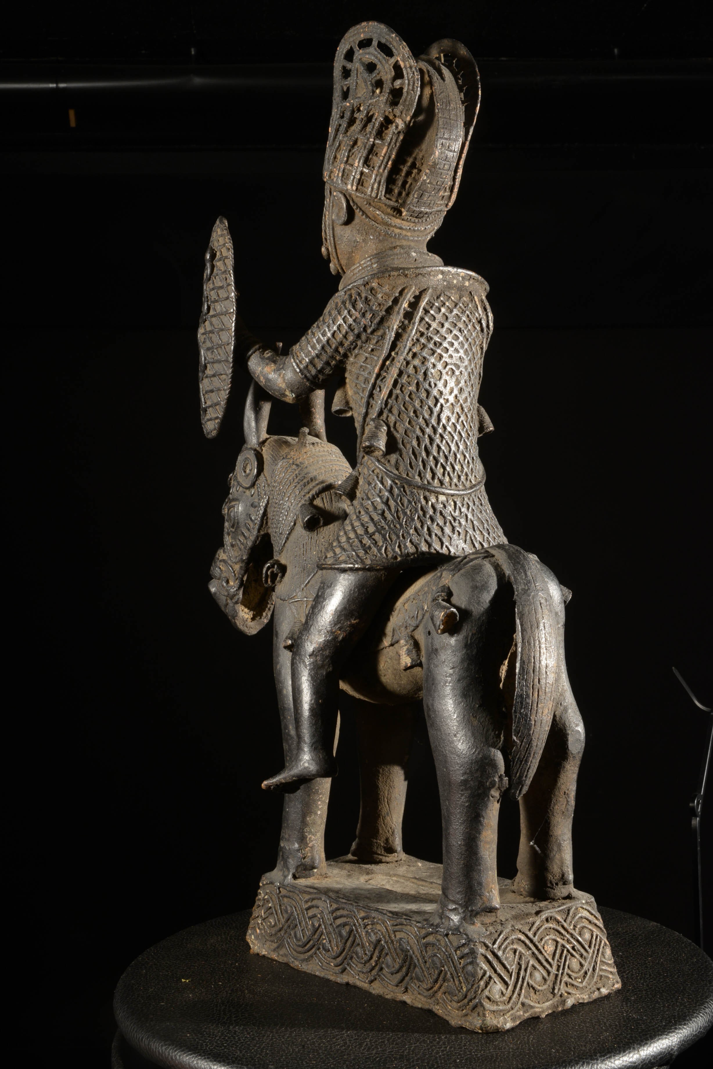 Cavalier en alliage bronzier - Nigeria - BIni Edo - Bronze cire perdue