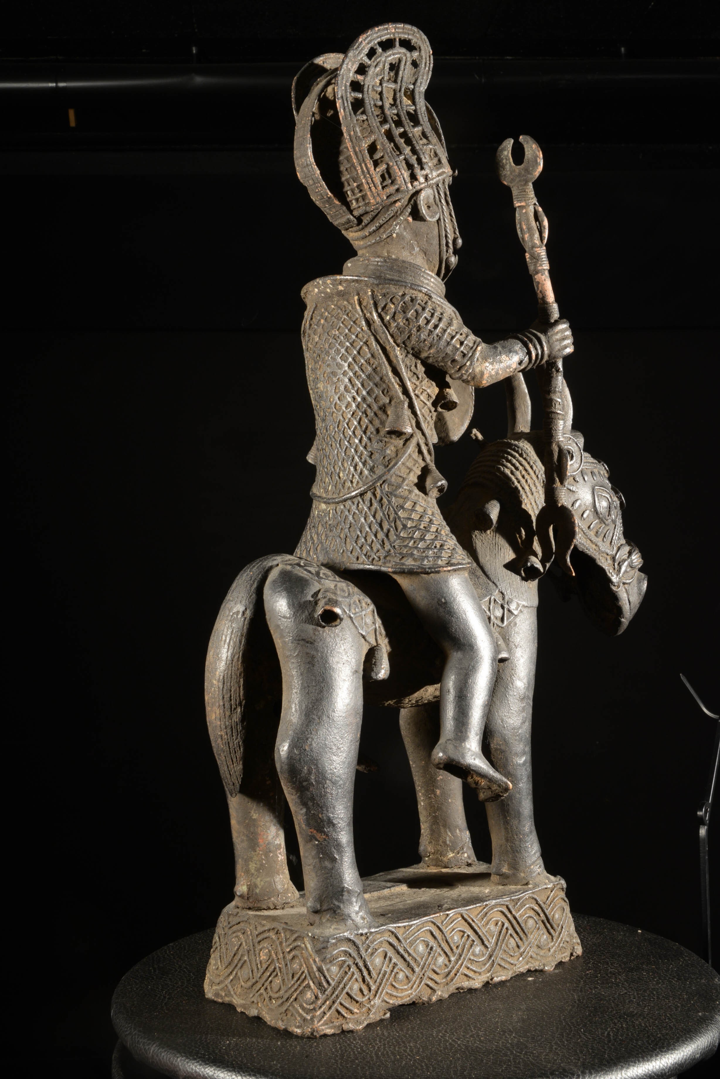 Cavalier en alliage bronzier - Nigeria - BIni Edo - Bronze cire perdue