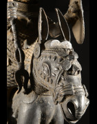 Oba et son cheval - Nigeria - BIni Edo - Bronze cire perdue
