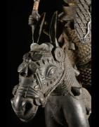 Oba et son cheval - Nigeria - BIni Edo - Bronze cire perdue