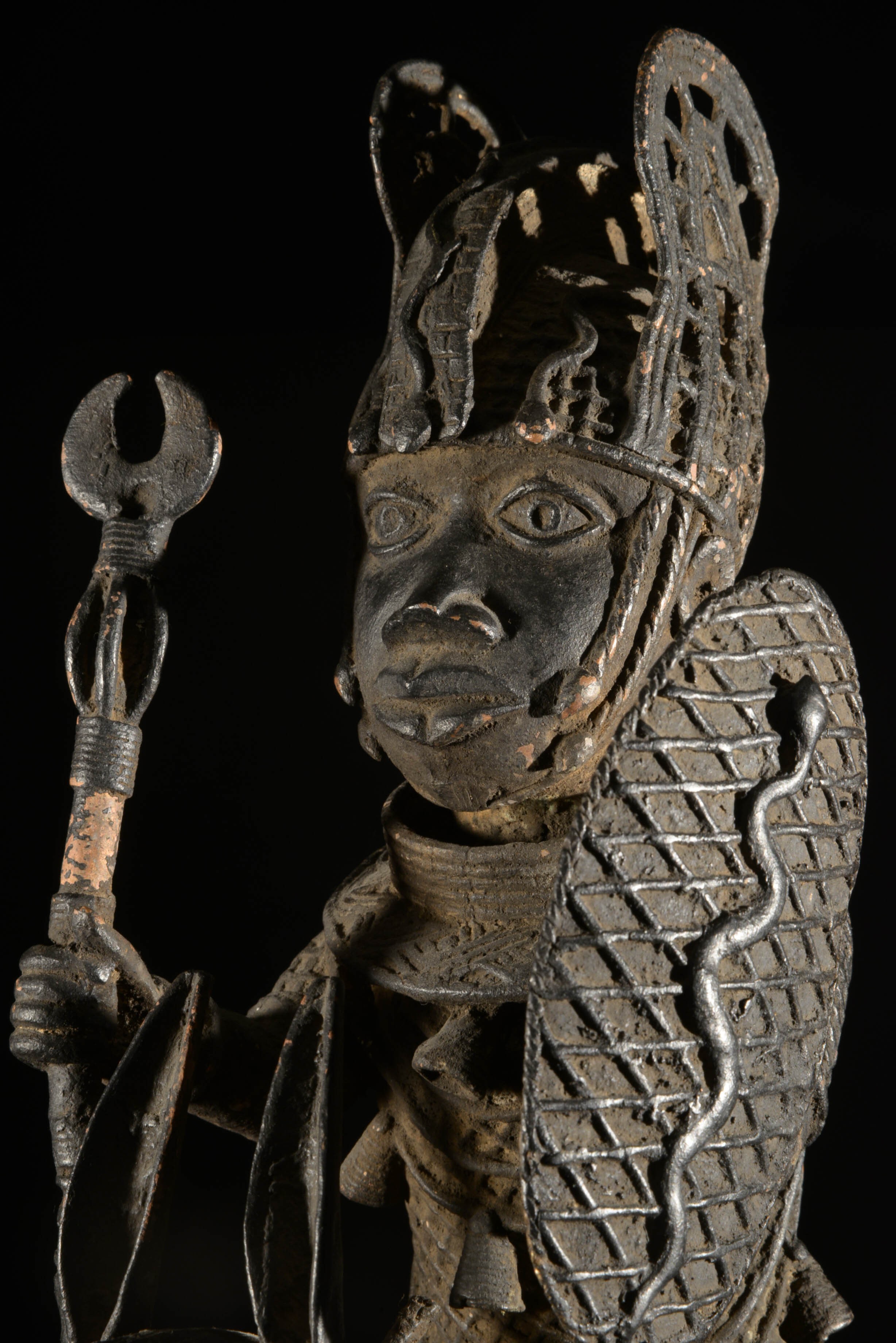 Cavalier en alliage bronzier - Nigeria - BIni Edo - Bronze cire perdue