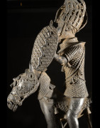 Oba et son cheval - Nigeria - BIni Edo - Bronze cire perdue