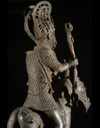 Oba et son cheval - Nigeria - BIni Edo - Bronze cire perdue
