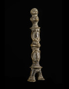 Statuette en alliage de bronze - Verre / Were - Nigeria Cameroun