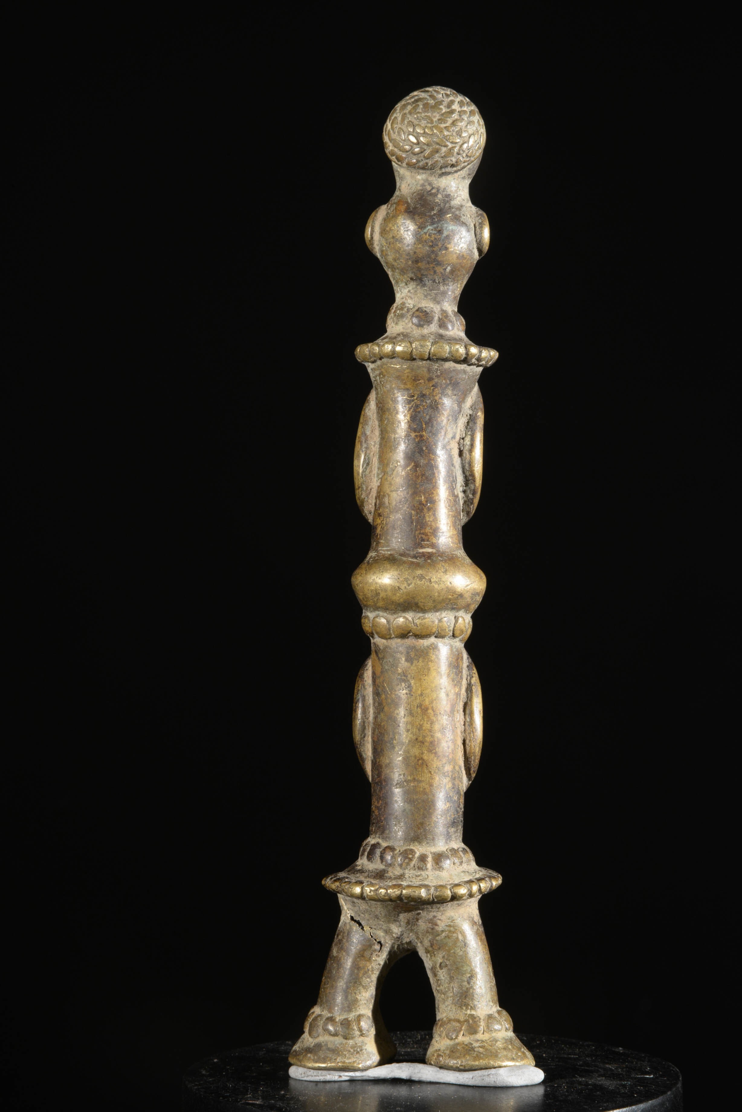 Statuette en alliage de bronze - Verre / Were - Nigeria Cameroun