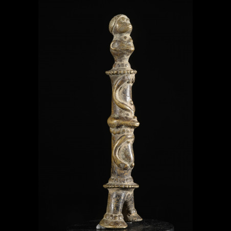 Statuette en alliage de bronze - Verre / Were - Nigeria Cameroun