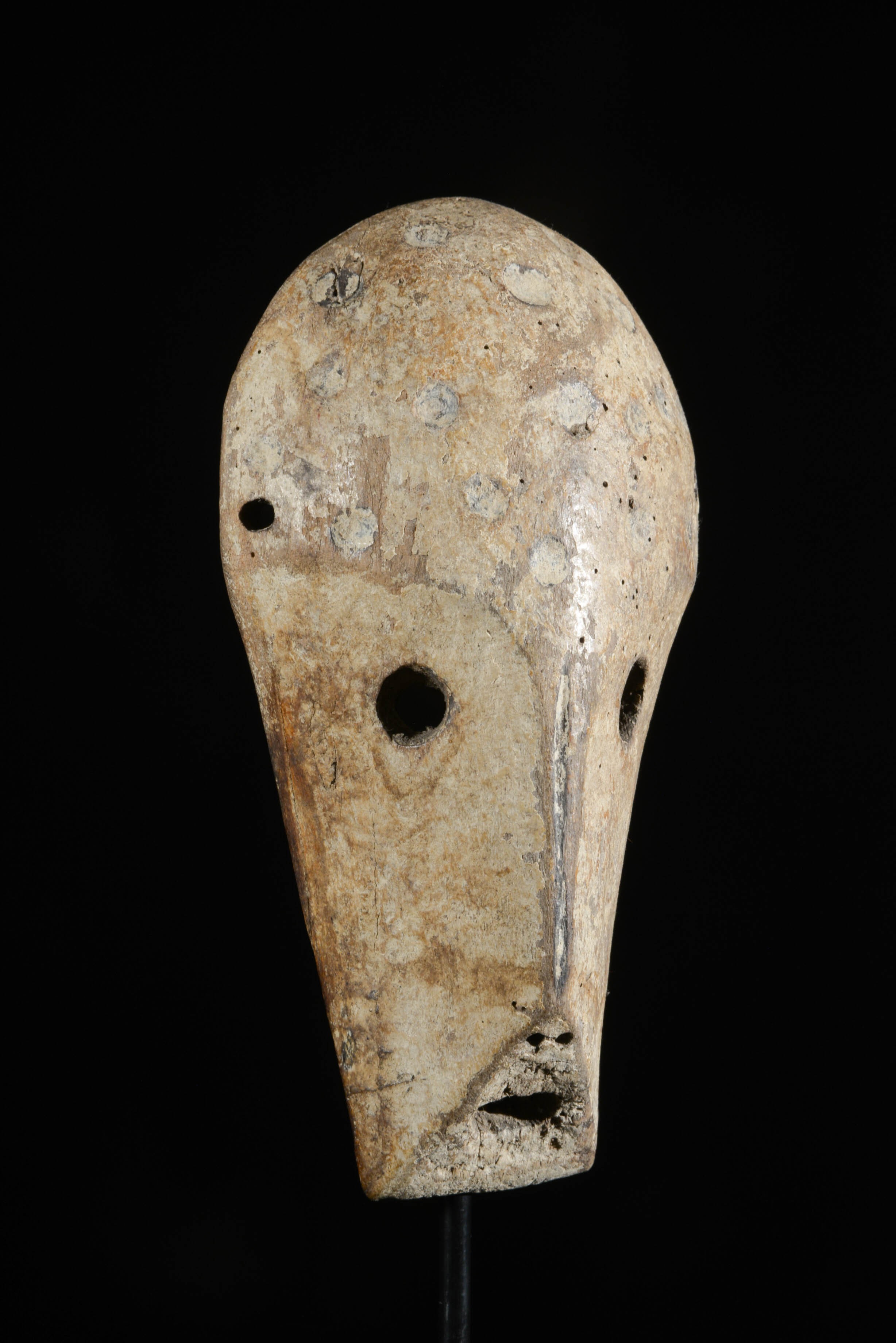 Masquette en bois clair - Zande - RDC Zaire