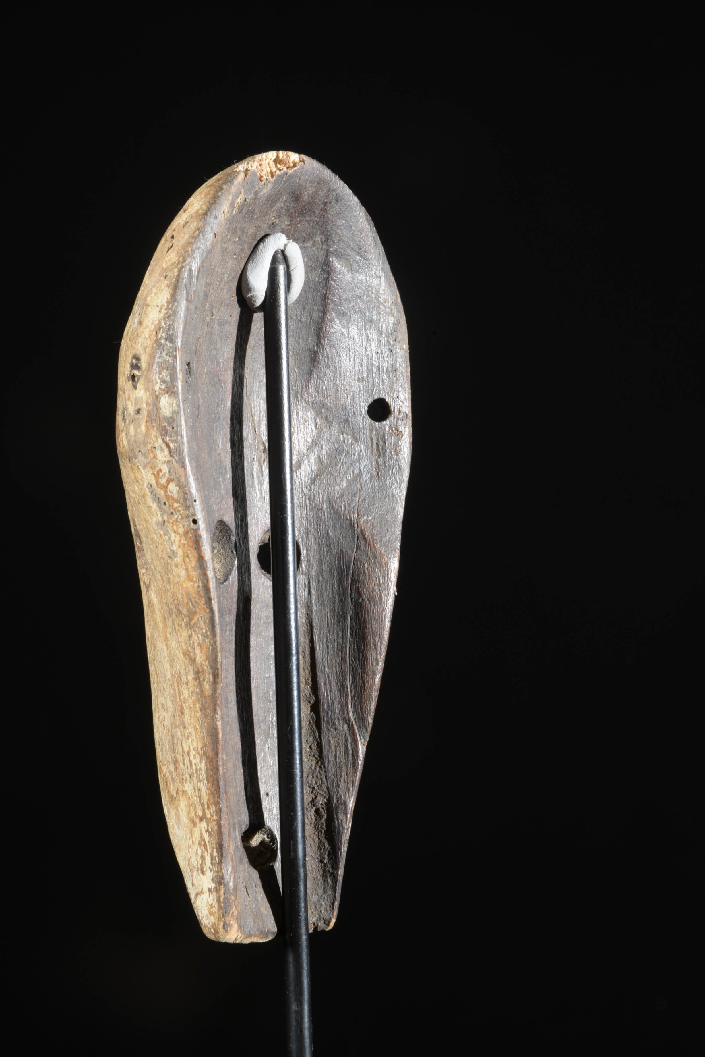 Masquette en bois clair - Zande - RDC Zaire
