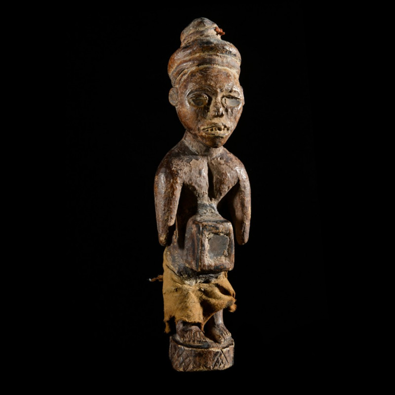 Fetiche Nkisi Nkonde Janiforme - Yombe - RDC Zaire - Nkisi Nkonde