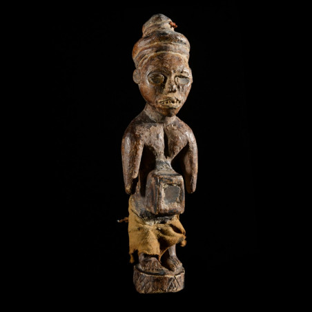 Fetiche Nkisi Nkonde Janiforme - Yombe - RDC Zaire - Nkisi Nkonde