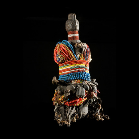 Poupee Namji Dowayo - Nigeria / Cameroun - Poupee perles africaines