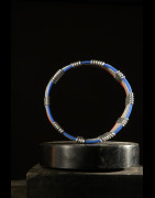 Petit Bracelet avec rivets en Bronze rouge - Akan - Ghana -