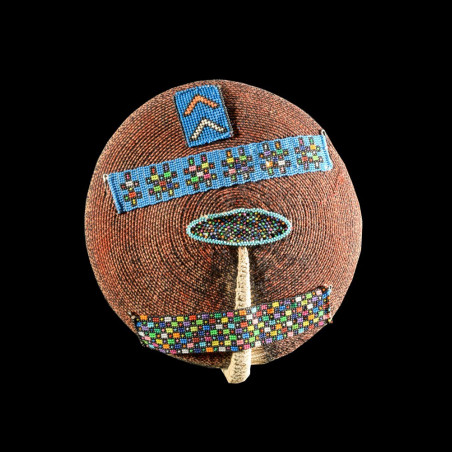 Coiffe Isicholo ancienne - Zoulou - Afrique du sud - Zulu