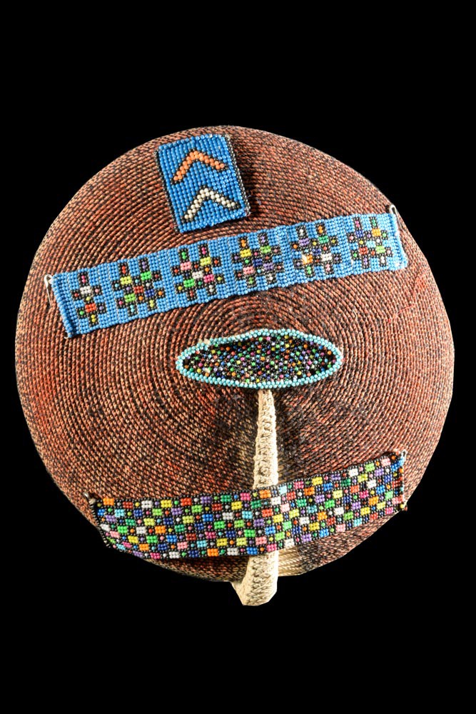 Coiffe Isicholo ancienne - Zoulou - Afrique du sud - Zulu