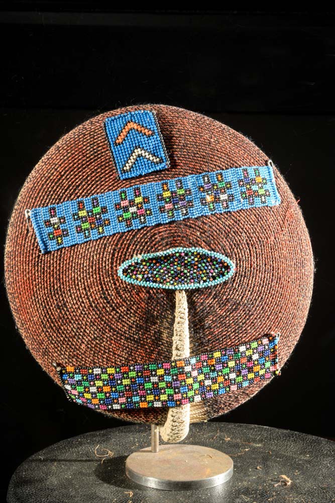 Coiffe Isicholo ancienne - Zoulou - Afrique du sud - Zulu