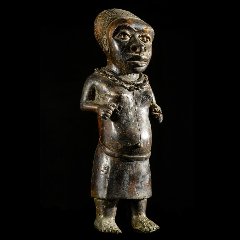Nain de cour en bronze - Bini - Nigeria - Bronzes d’ife