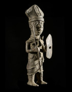 Oba en tenue de guerre - Bini Edo - Benin - Bronzes du Benin