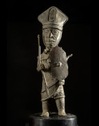Oba en tenue de guerre - Bini Edo - Benin - Bronzes du Benin
