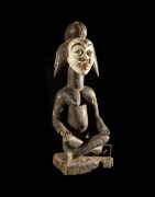 Statuette rituelle feminine - Punu / Pounou Lumbu - Gabon