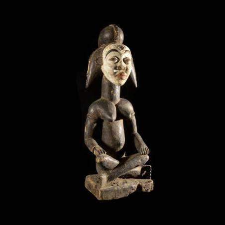 Statuette rituelle feminine - Punu / Pounou Lumbu - Gabon