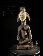 Statuette rituelle feminine - Punu / Pounou Lumbu - Gabon