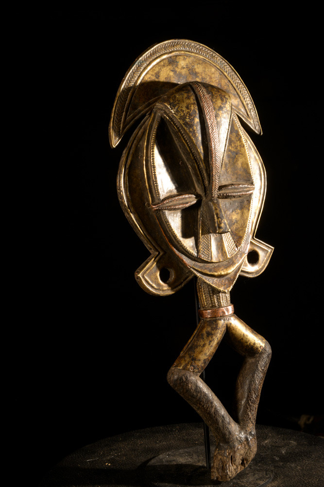 Reliquaire Bwiti en cuivre - Kota  - Gabon