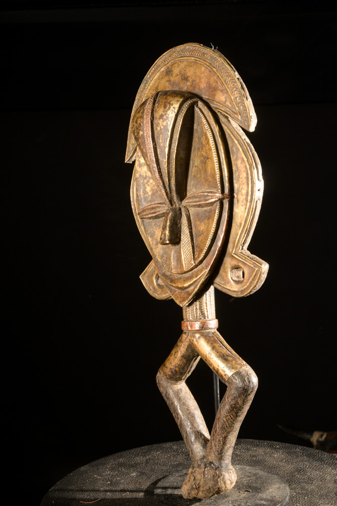 Reliquaire Bwiti en cuivre - Kota  - Gabon