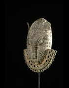 Masque de ceinture léopard en bronze - Bini - Benin Nigeria