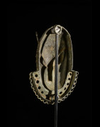Masque de ceinture léopard en bronze - Bini - Benin Nigeria