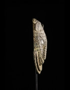 Masque de ceinture léopard en bronze - Bini - Benin Nigeria