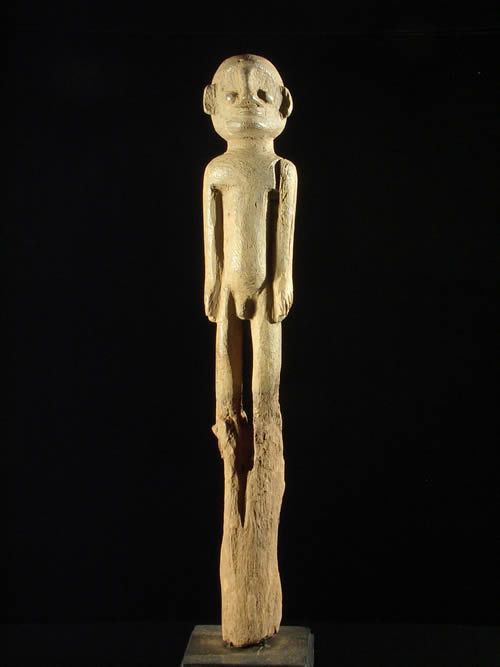 Statue poteau Ihambe - Tiv - Nigeria - Art africain