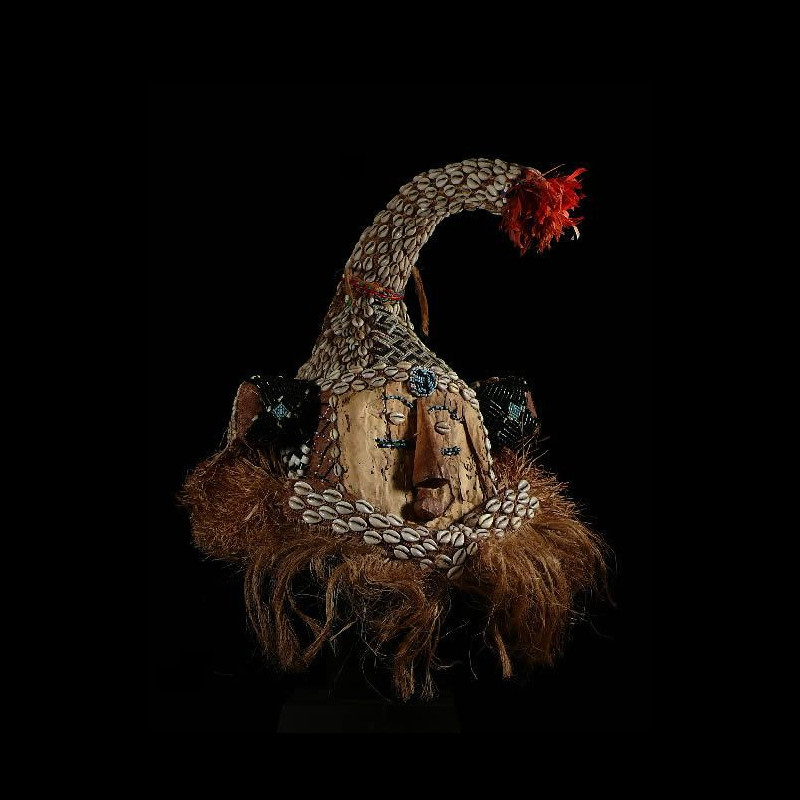 Masque Elephant Mukyeem / Mukenda - Kuba / Ngendee - RDC Zaire