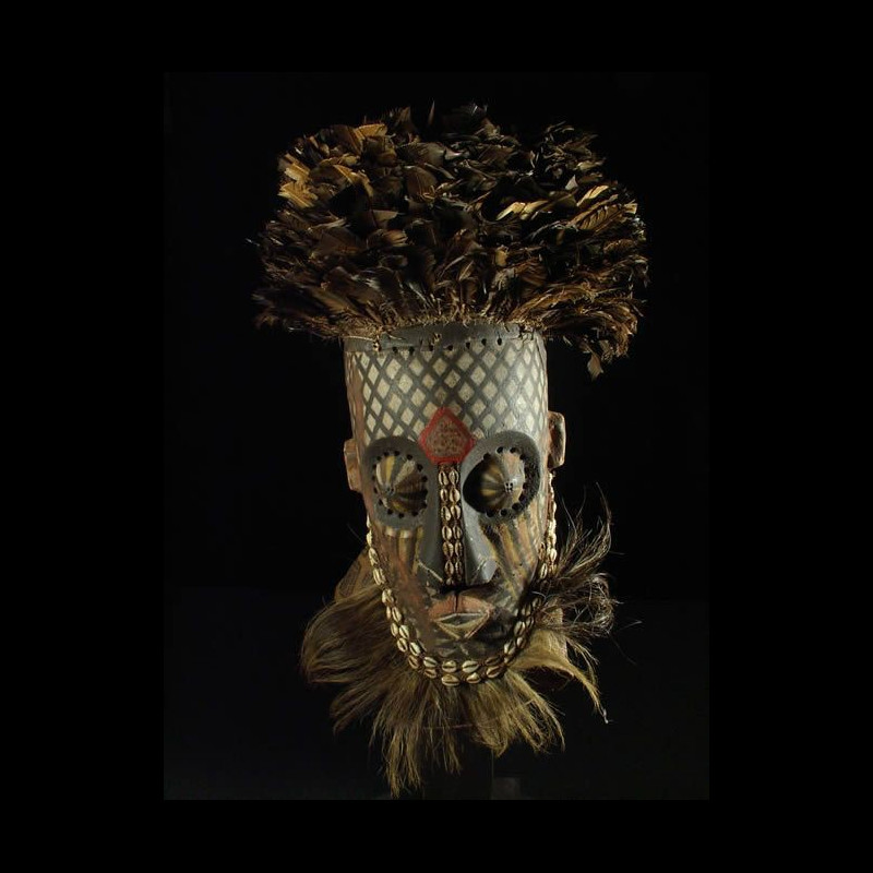 Masque Funeraire Inhuba - Kuba / Kete - RDC Zaire