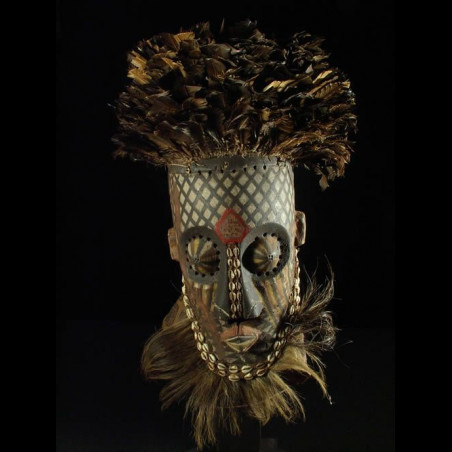 Masque Funeraire Inhuba - Kuba / Kete - RDC Zaire
