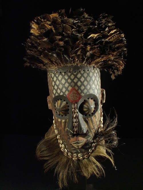 Masque Funeraire Inhuba - Kuba / Kete - RDC Zaire