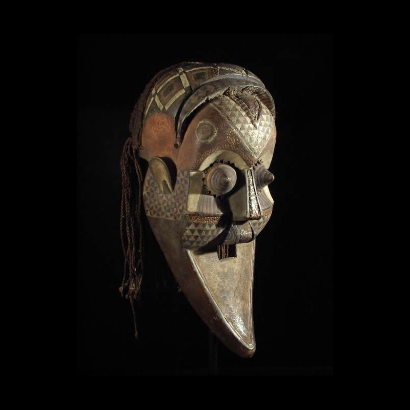 Masque Funeraire Inhuba Kabongo - Kuba / Kete - RDC Zaire