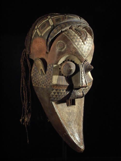 Masque Funeraire Inhuba Kabongo - Kuba / Kete - RDC Zaire