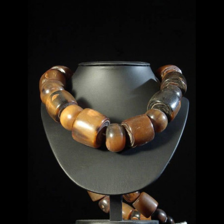 Collier de boules de corne de boeuf - Togo - Bijoux