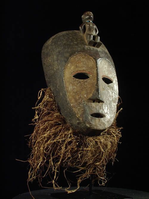 Masque ancien - Lega - RDC Zaire - Masques africains