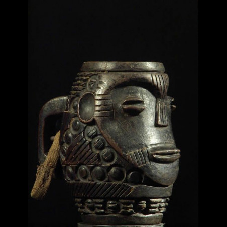 Coupe cephalomorphe - Kuba Showa- RDC Zaire - Receptacles