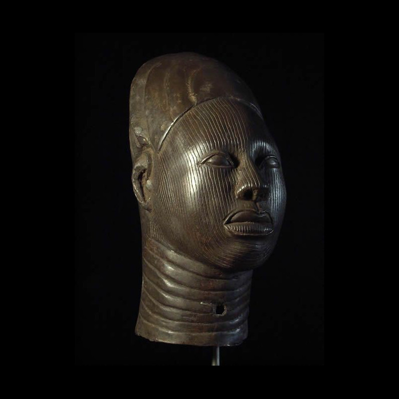 Tete d’Oba d’Ife - Nigeria - BIni Edo - Bronze cire perdue